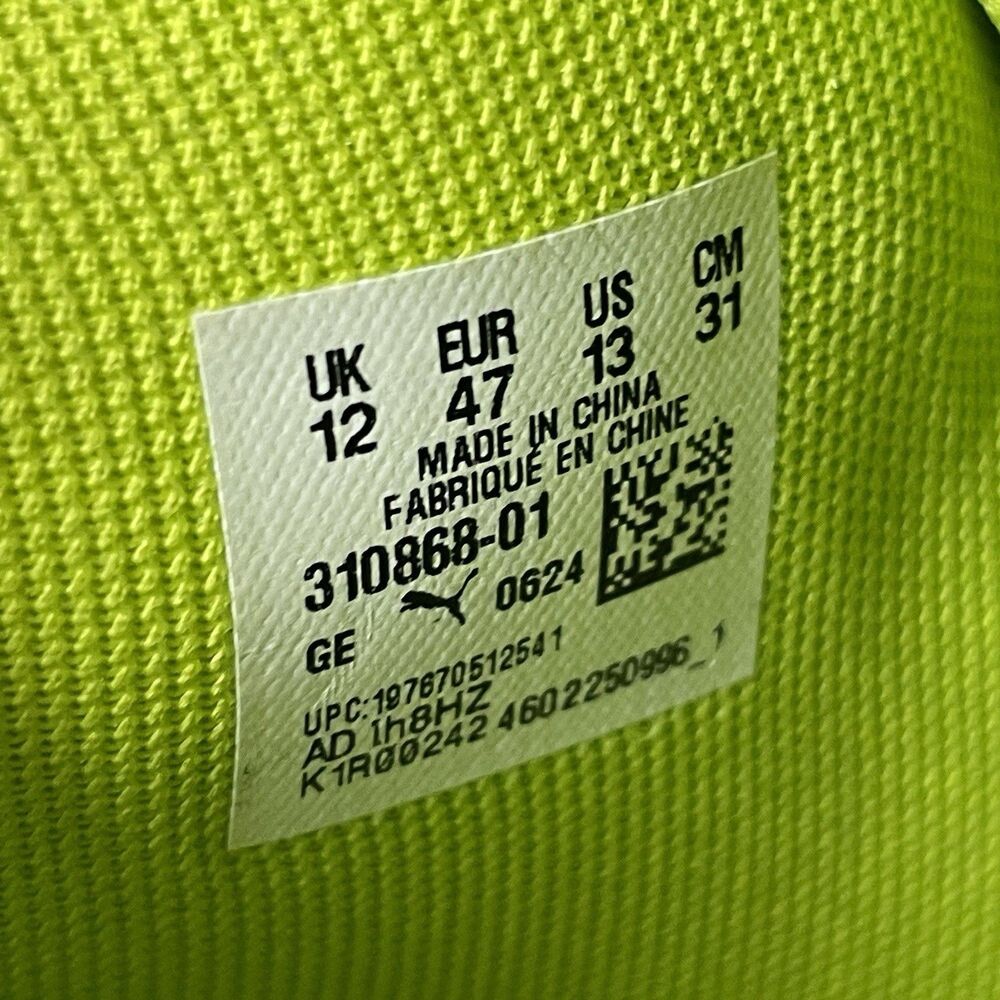 Puma La France Assist Slime Green Lime LaMelo Ball Shoe Sneaker Size 13 Mens NEW - Picture 7 of 7